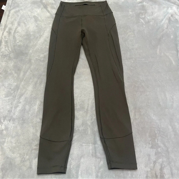 Lululemon In Movement 7/8 Tight *Everlux 25" Dark Olive Green 21686 - Picture 7 of 14